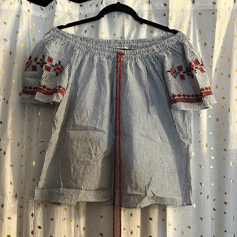 Loft off shoulder top
